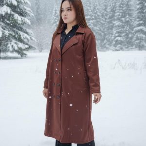 Long Premium Overcoat Chocolate Brown